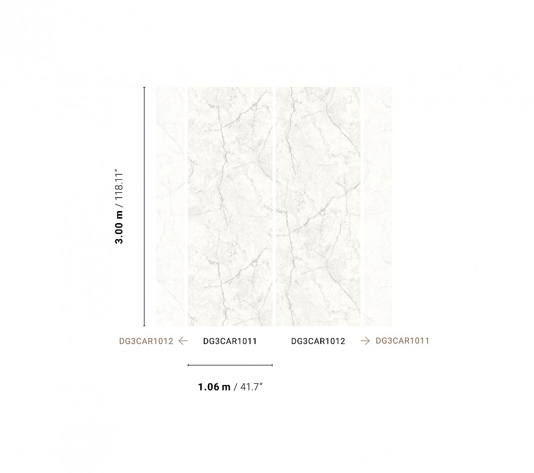 Vliesová fototapeta na zeď, bílo-šedý mramor, DG3CAR1011, Wall Designs III, Khroma by Masureel